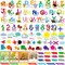 9 Sheets Educational Wall Decals for Toddlers, Colorful Animal Alphabet, Numbers, Colors & Shapes Peel-and-Stick Stickers, Removable PVC Learning Charts for Nursery, Classroom & Playroom